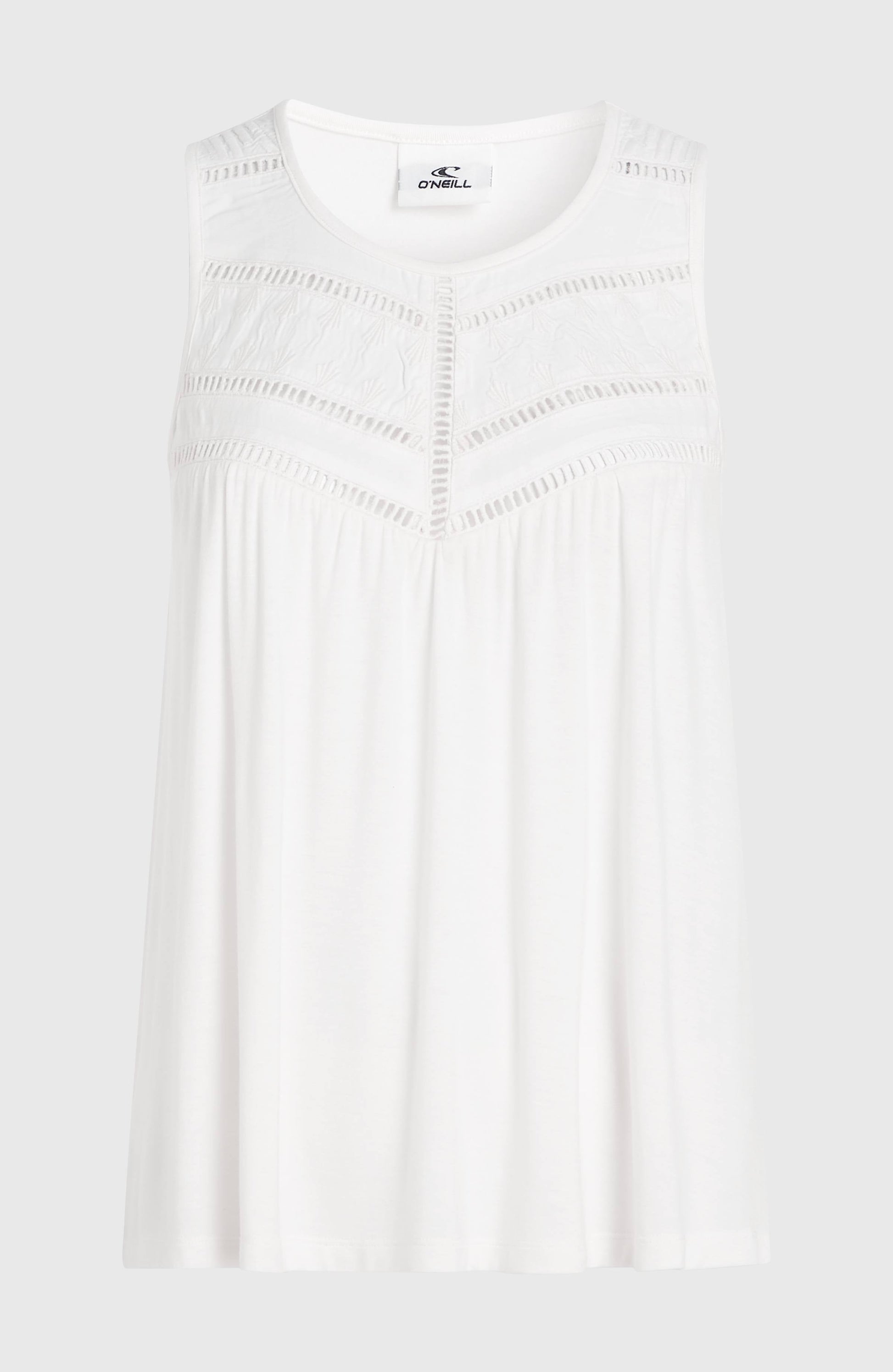 Essentials Tokeena Embroidery Tank Women Snow White