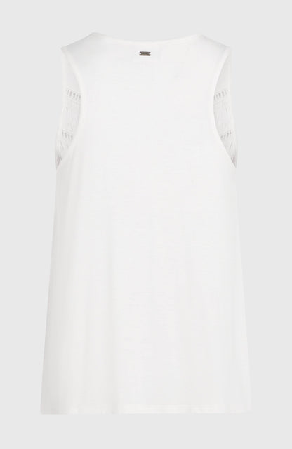 Essentials Tokeena Embroidery Tank Women Snow White