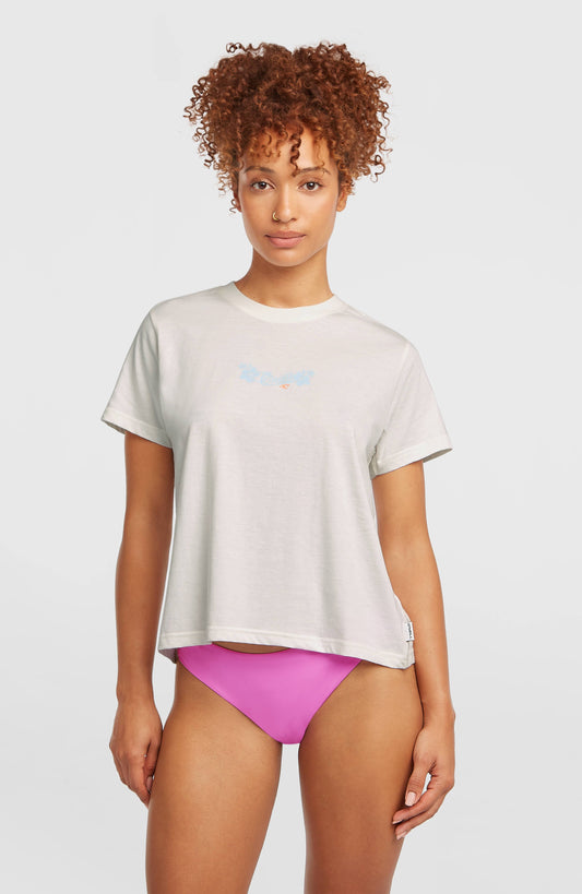 Essentials Script T-Shirt Women Snow White