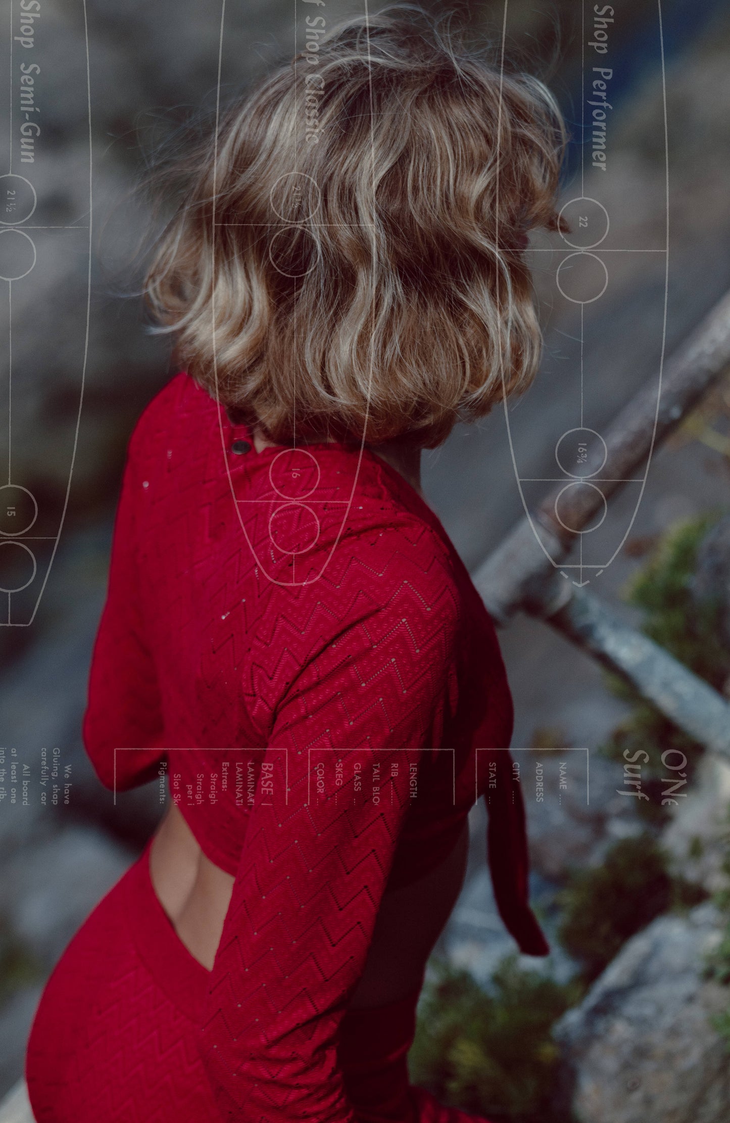 O'Riginals Knotted Long-Sleeve T-Shirt Women Midnight Poppy