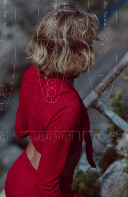 O'Riginals Knotted Long-Sleeve T-Shirt Women Midnight Poppy