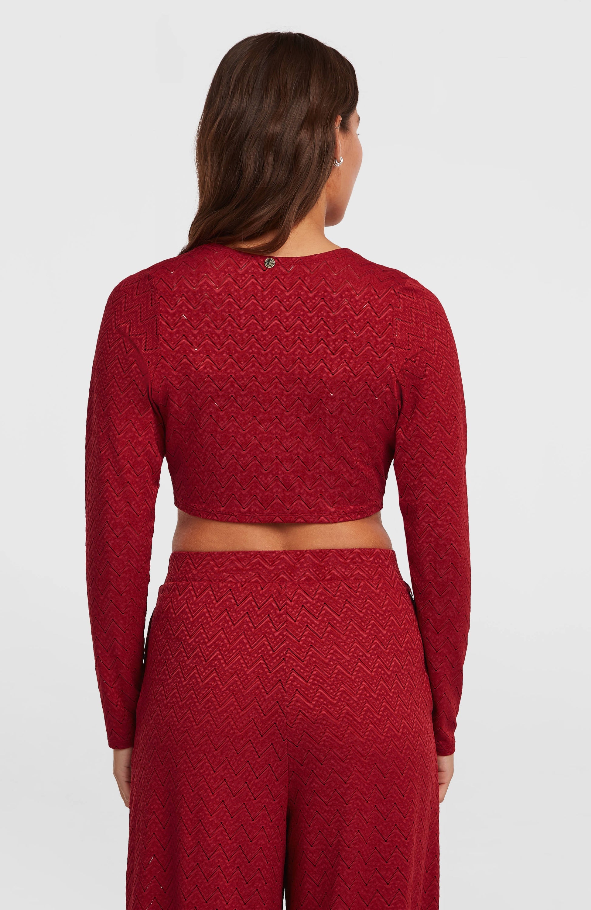 O'Riginals Knotted Long-Sleeve T-Shirt Women Midnight Poppy