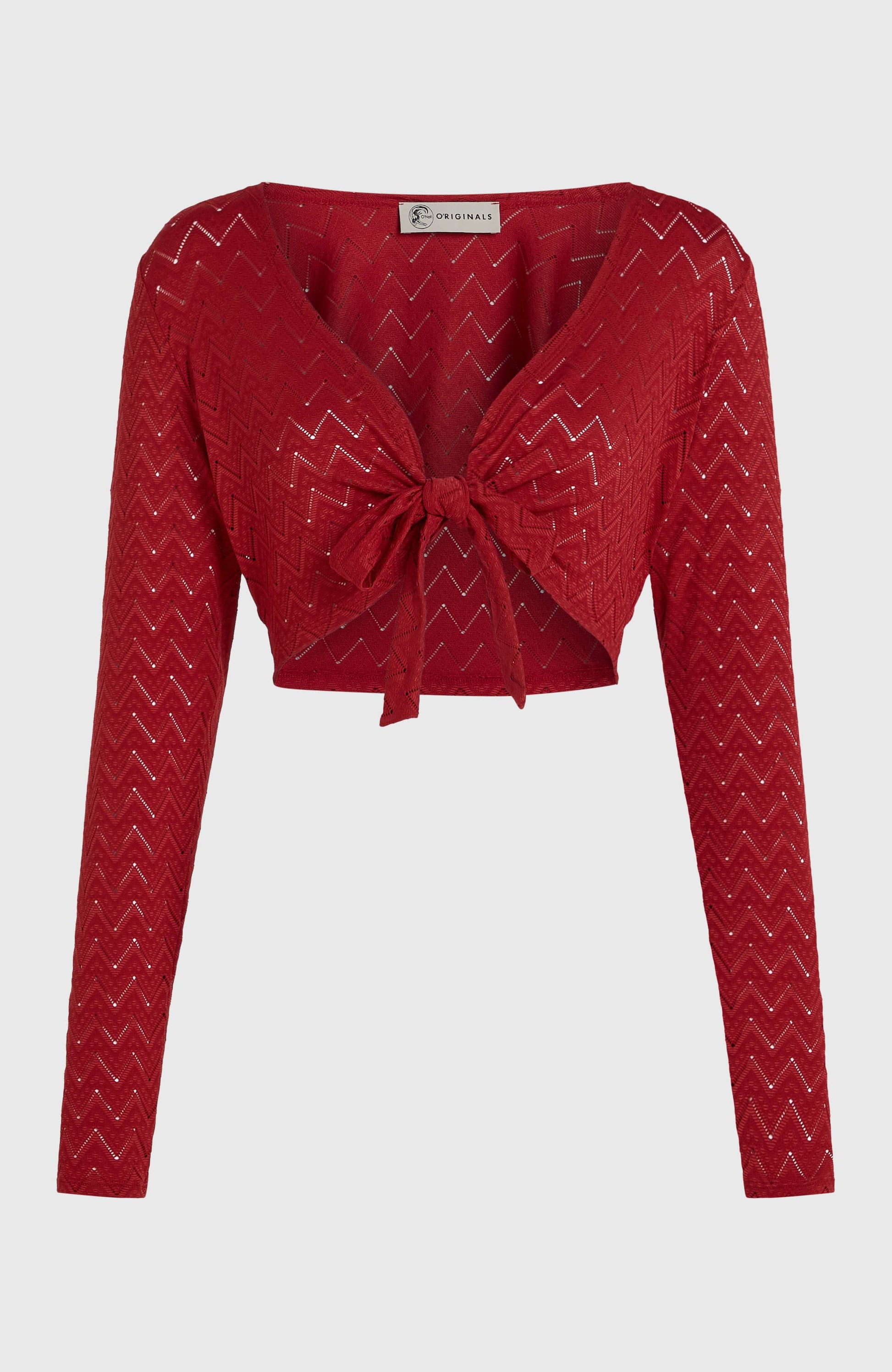 O'Riginals Knotted Long-Sleeve T-Shirt Women Midnight Poppy