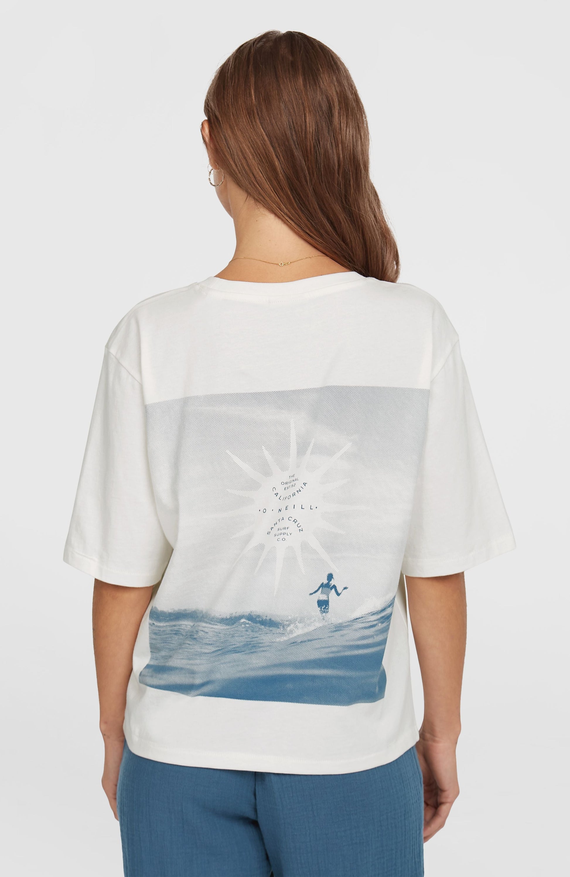 Summer Musthaves Back Print T-Shirt Women Snow White