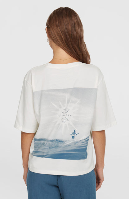 Summer Musthaves Back Print T-Shirt Women Snow White