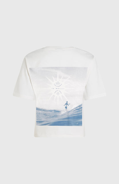Summer Musthaves Back Print T-Shirt Women Snow White