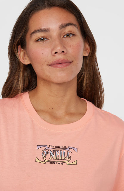 Summer Musthaves Back Print T-Shirt Women Coral Pop