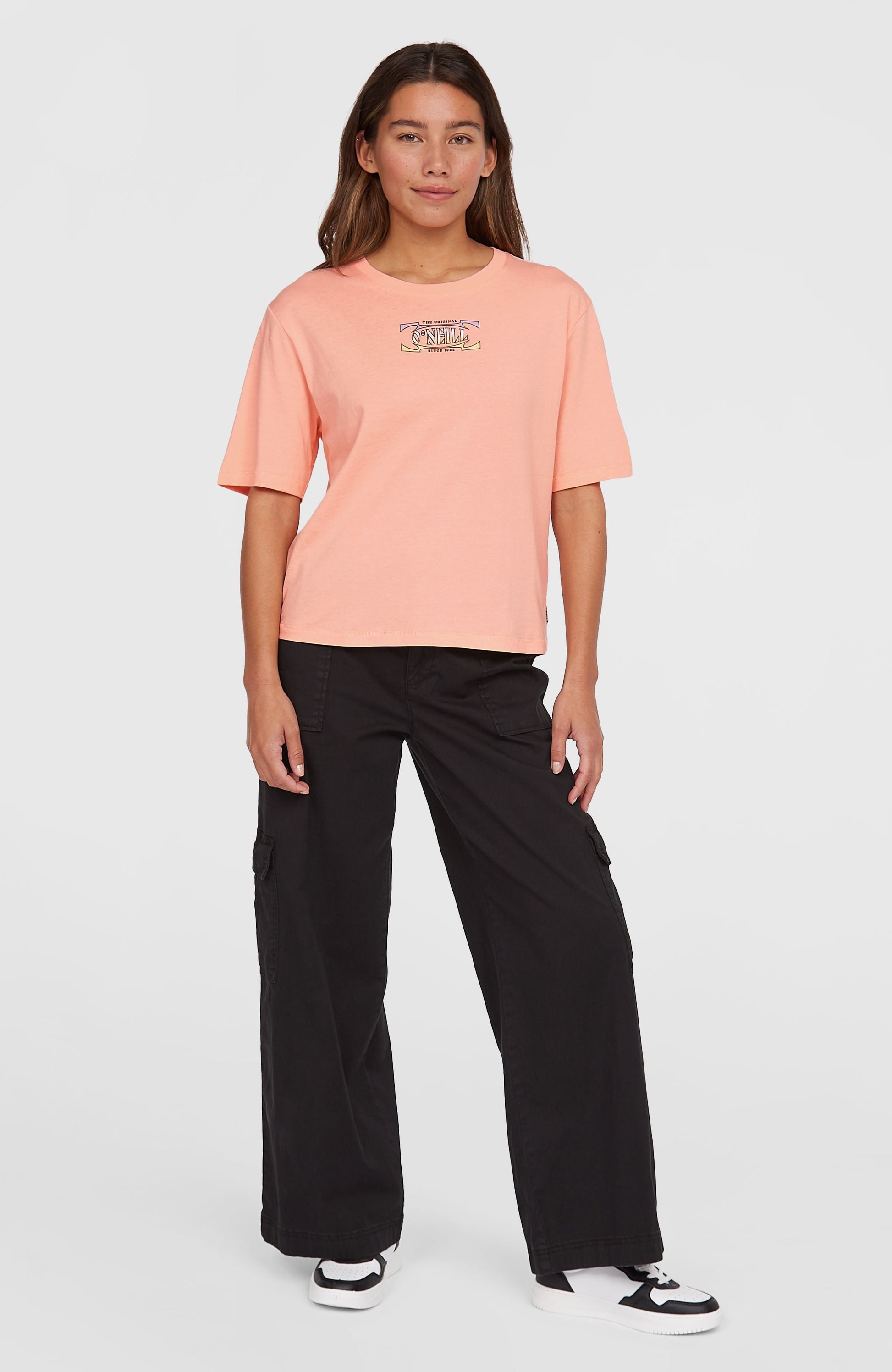 Summer Musthaves Back Print T-Shirt Women Coral Pop