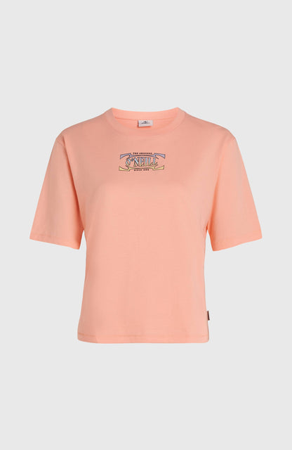 Summer Musthaves Back Print T-Shirt Women Coral Pop