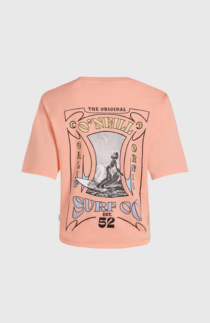 Summer Musthaves Back Print T-Shirt Women Coral Pop