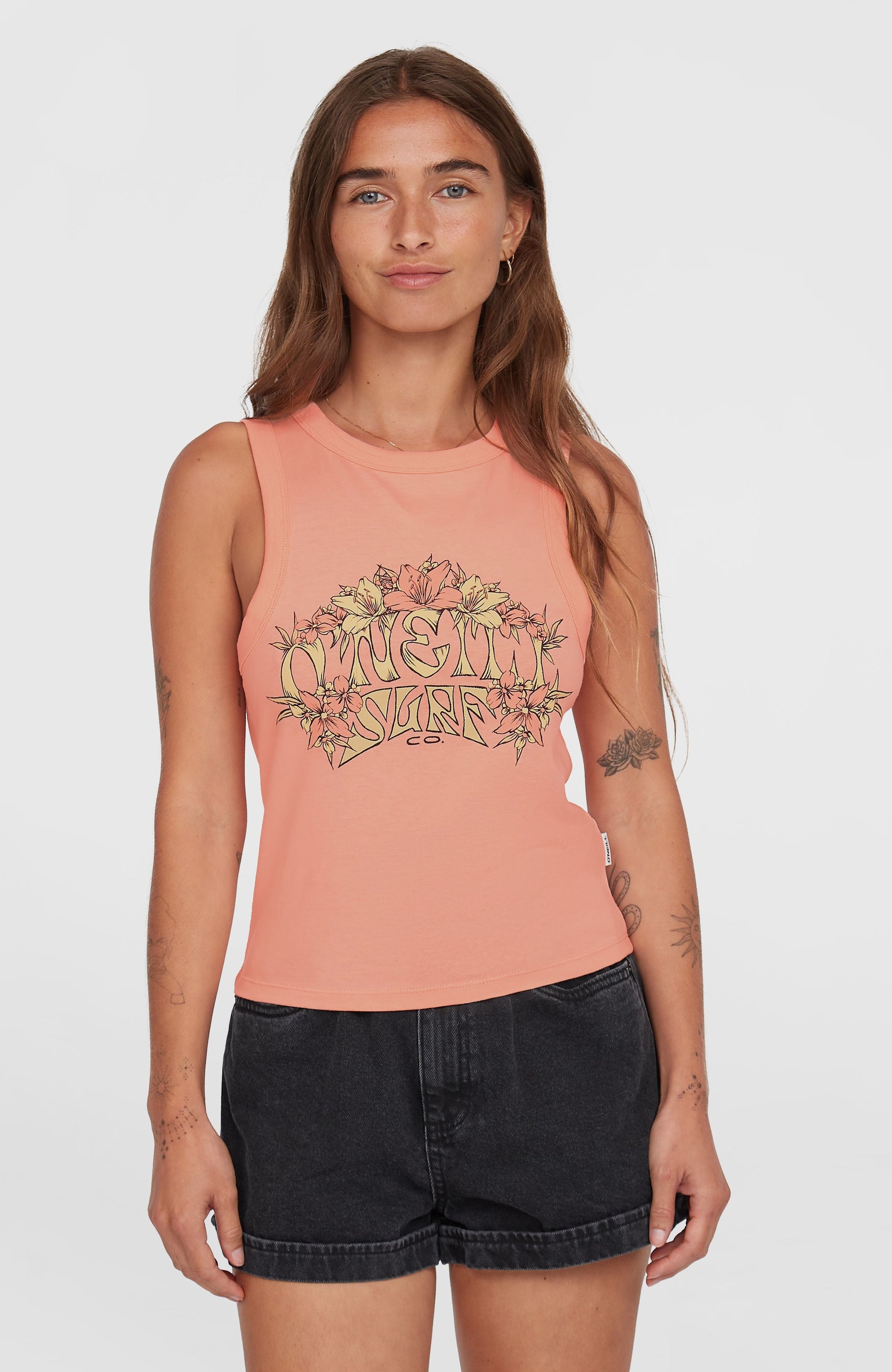 Summer Must Haves Graphic Tanktop Women Coral Pop