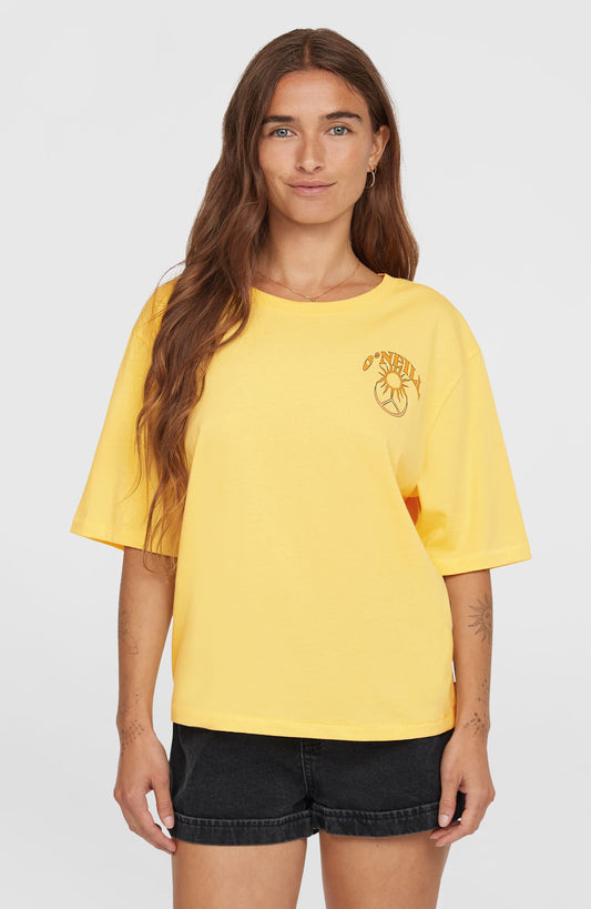 Summer Musthaves Back Print T-Shirt Women Tender Buttercup