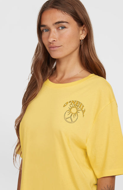 Summer Musthaves Back Print T-Shirt Women Tender Buttercup