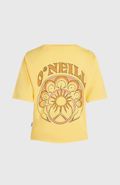 Summer Musthaves Back Print T-Shirt Women Tender Buttercup