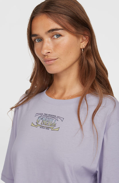 Summer Musthaves Back Print T-Shirt Women Purple Gleam