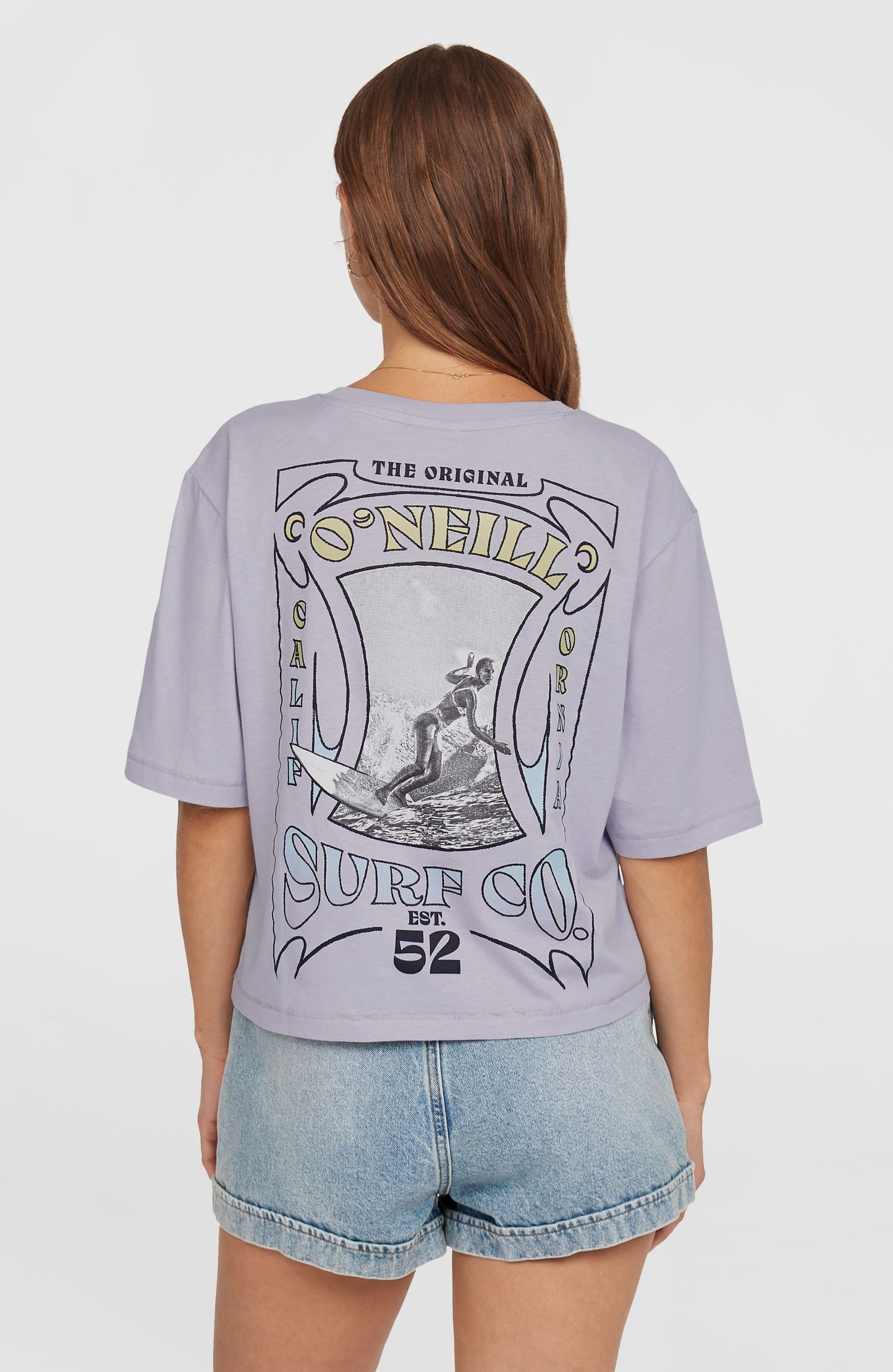 Summer Musthaves Back Print T-Shirt Women Purple Gleam