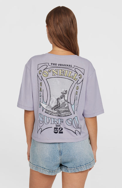Summer Musthaves Back Print T-Shirt Women Purple Gleam