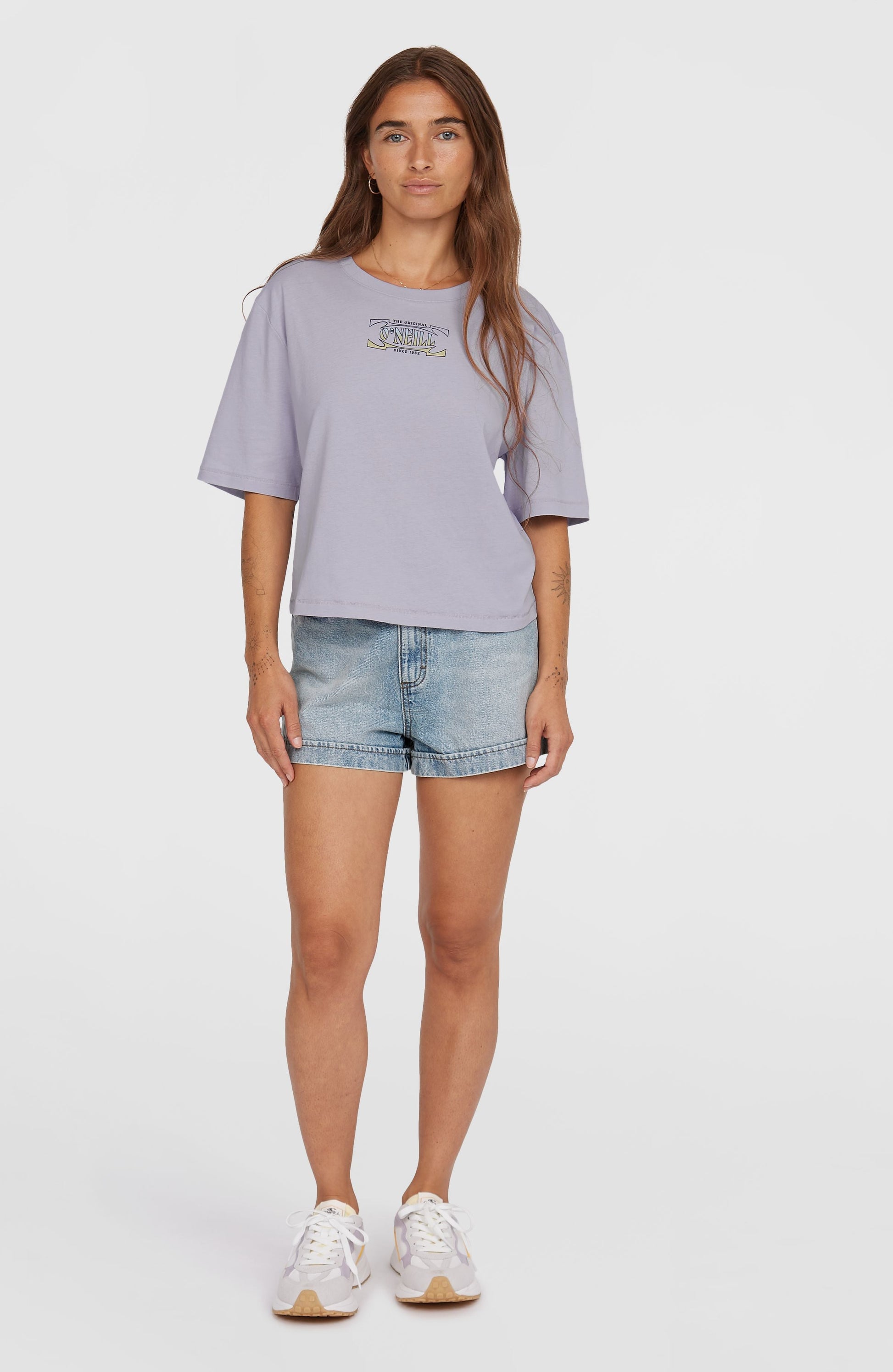 Summer Musthaves Back Print T-Shirt Women Purple Gleam