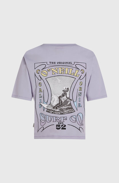 Summer Musthaves Back Print T-Shirt Women Purple Gleam