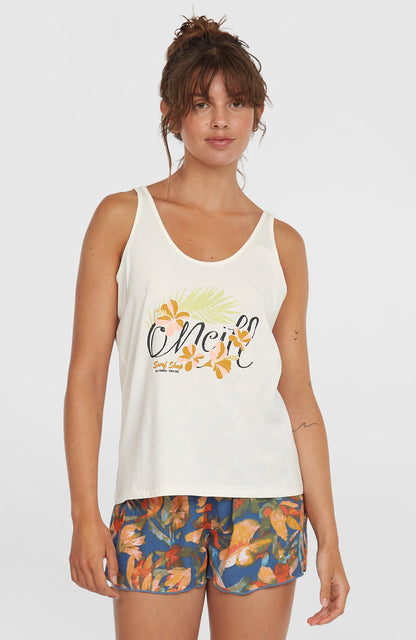 Luana Graphic Tank Top Women Snow White