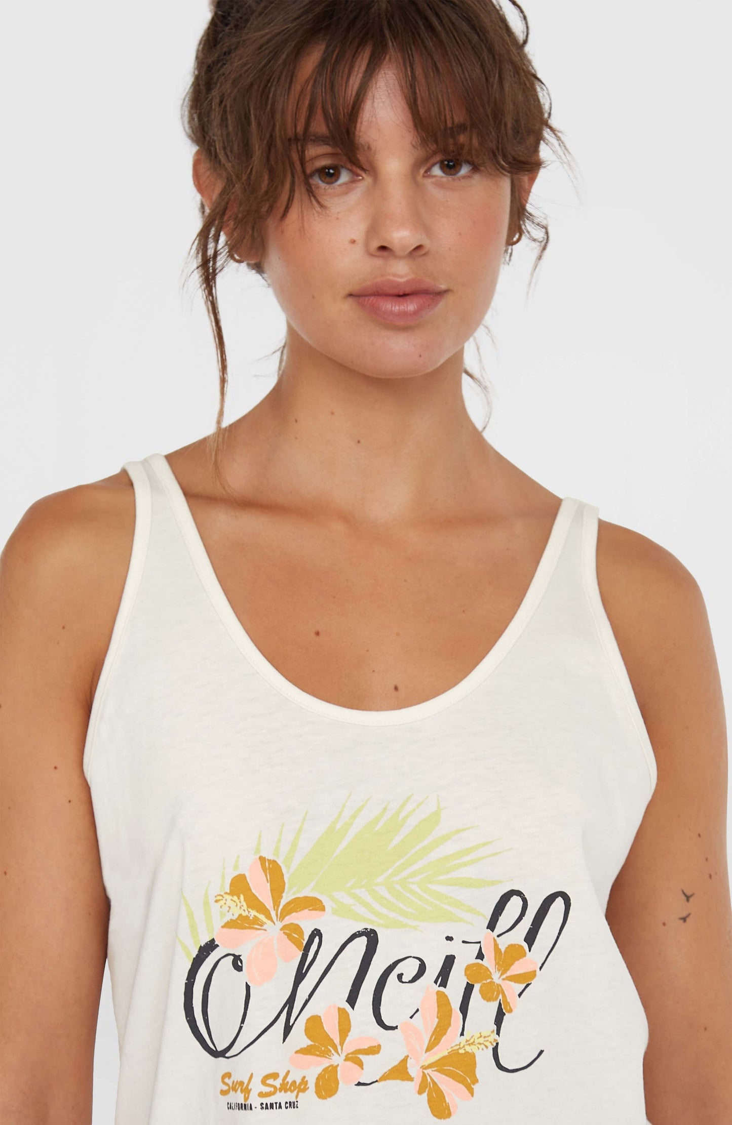 Luana Graphic Tank Top Women Snow White