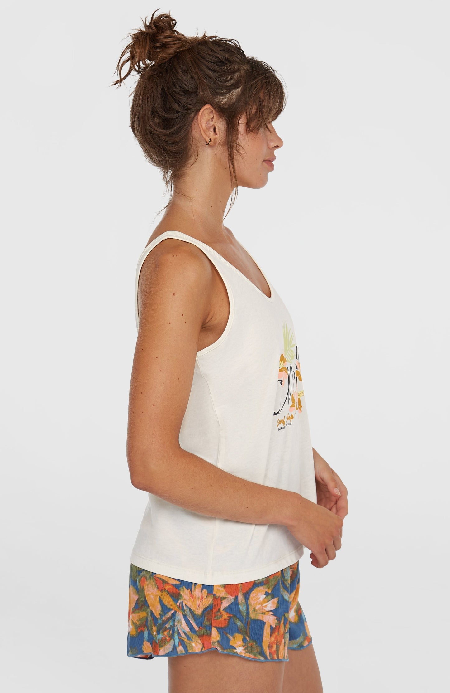 Luana Graphic Tank Top Women Snow White