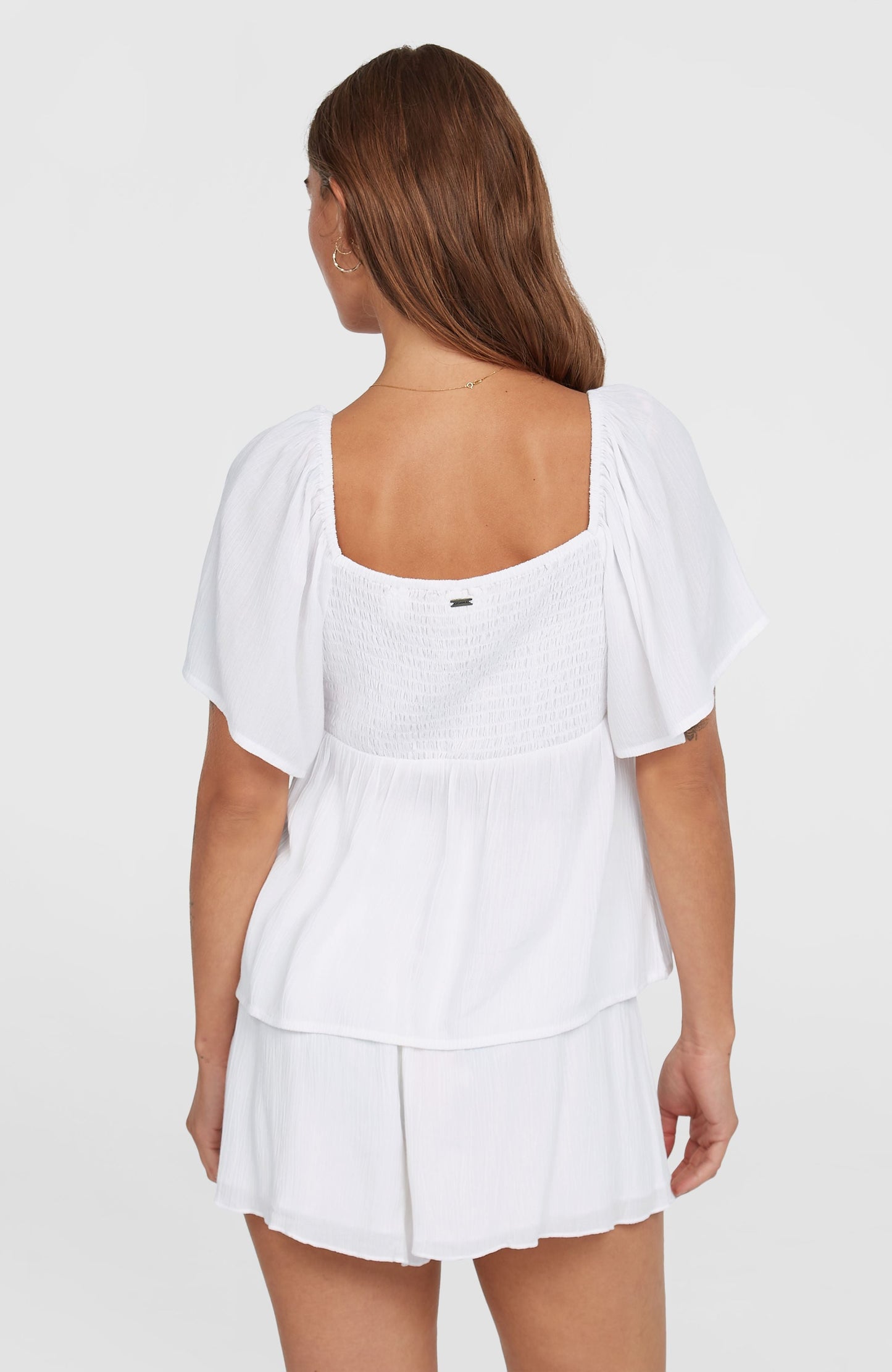 Huges Woven Top Women Snow White