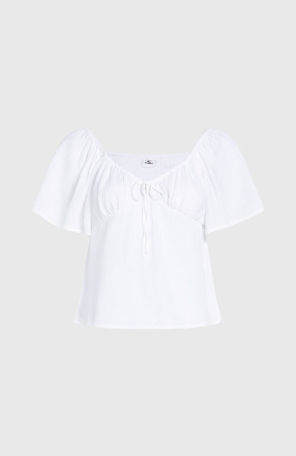 Huges Woven Top Women Snow White