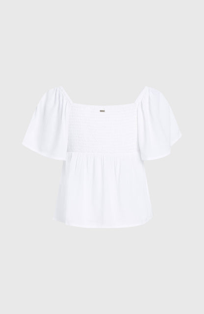Huges Woven Top Women Snow White