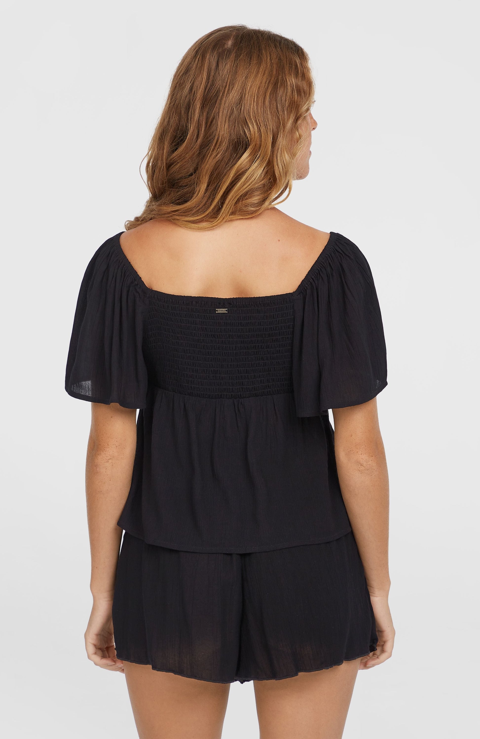 Huges Woven Top Women Black Out
