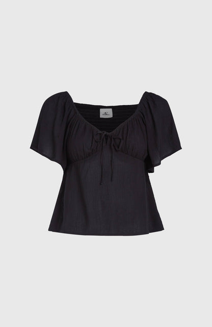 Huges Woven Top Women Black Out