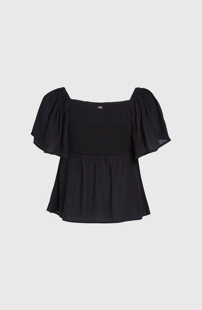 Huges Woven Top Women Black Out