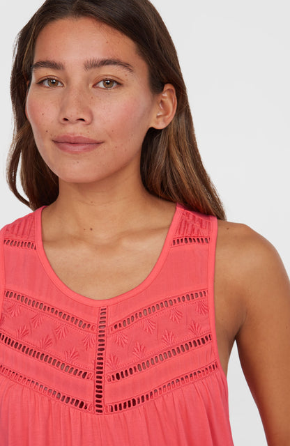 Essentials Tokeena Embroidery Tank Women Froly