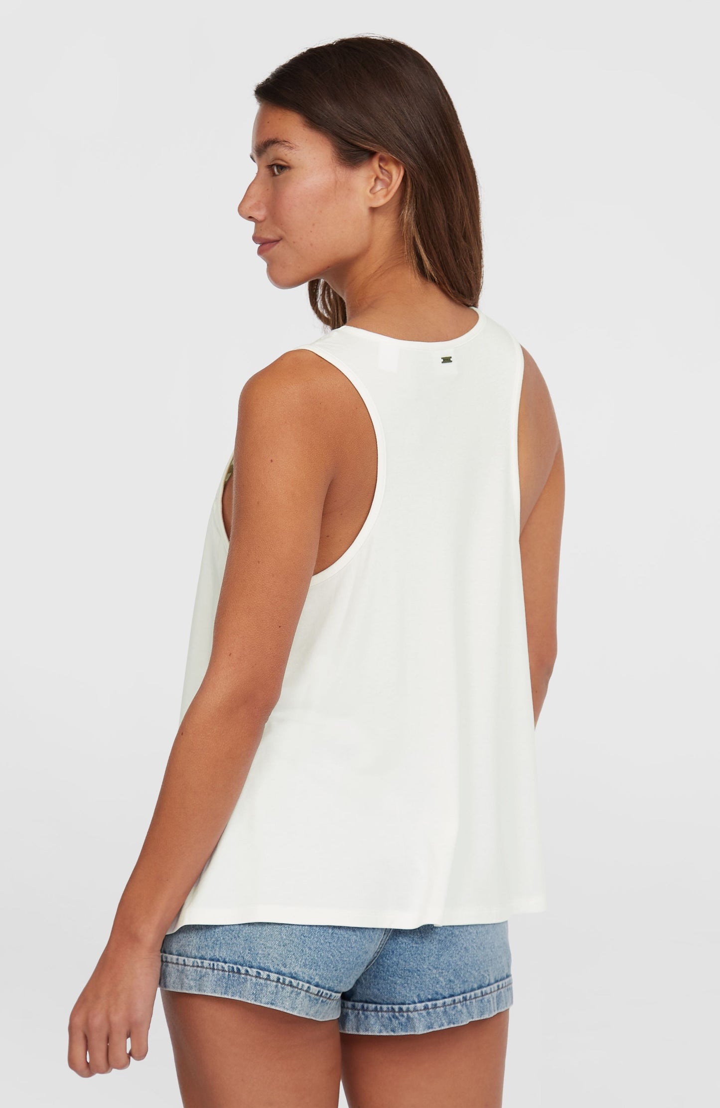 Essentials Tokeena Embroidery Tank Women Snow White