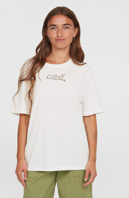 Essentials Script T-Shirt Women Snow White