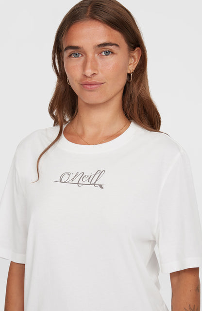 Essentials Script T-Shirt Women Snow White