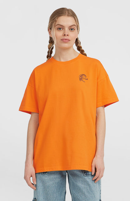 O'Riginals Back-Print T-Shirt Women Mango Punch