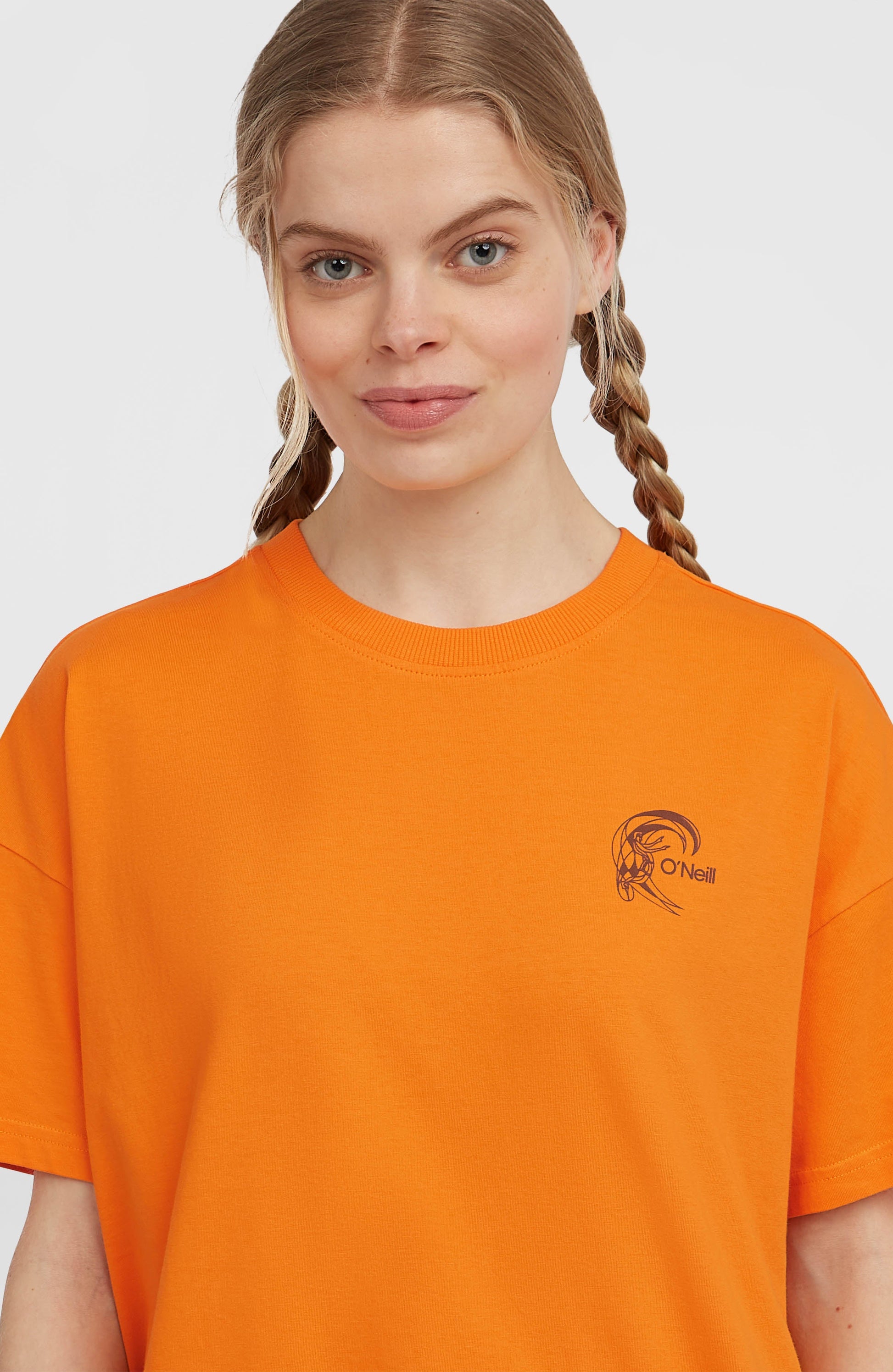 O'Riginals Back-Print T-Shirt Women Mango Punch