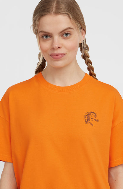 O'Riginals Back-Print T-Shirt Women Mango Punch