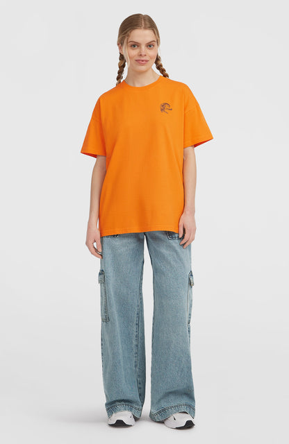 O'Riginals Back-Print T-Shirt Women Mango Punch