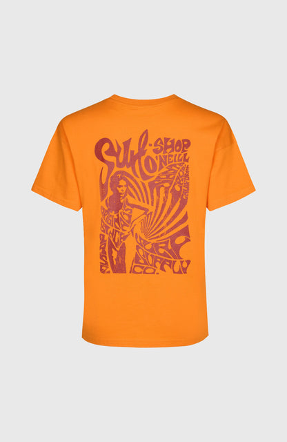 O'Riginals Back-Print T-Shirt Women Mango Punch
