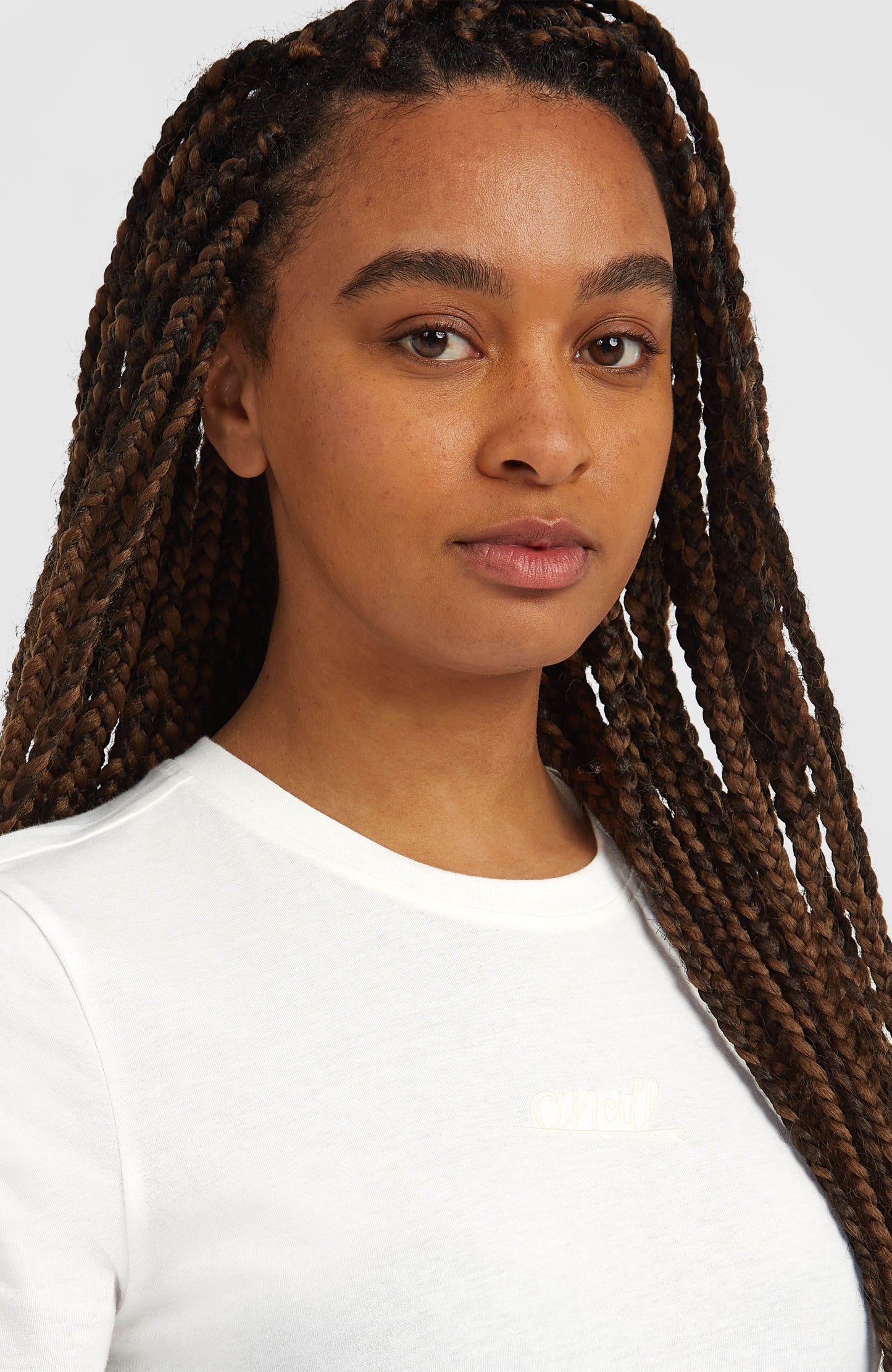 Essentials Script T-Shirt Women Snow White