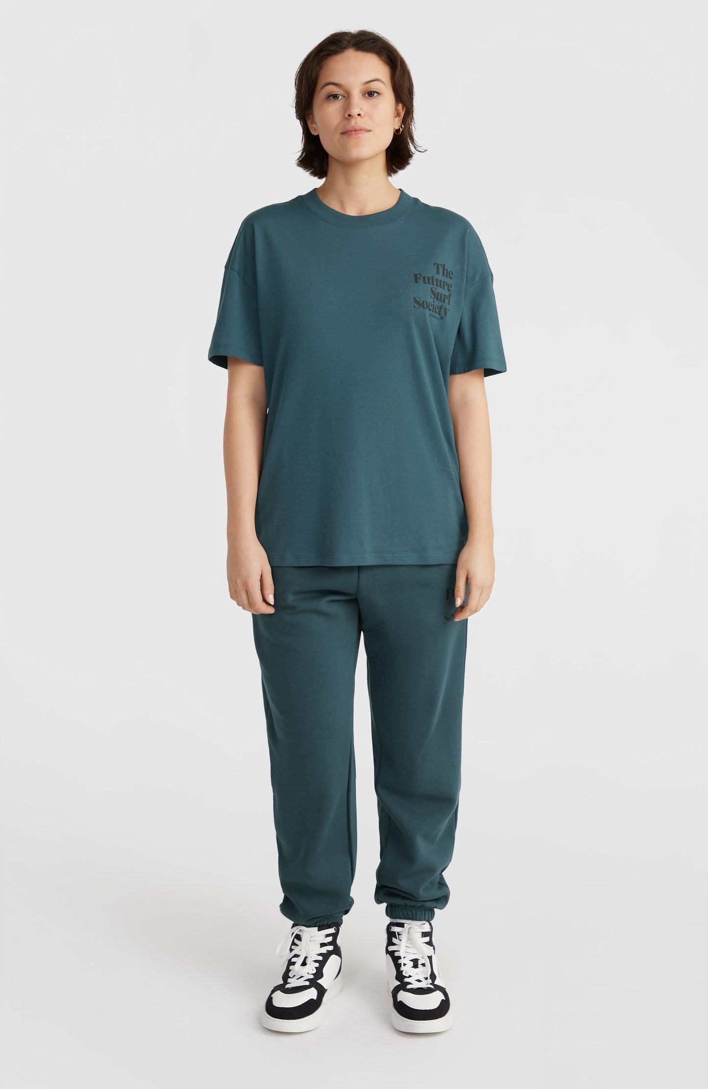 Future Surf Society T-Shirt Women Alma Steel