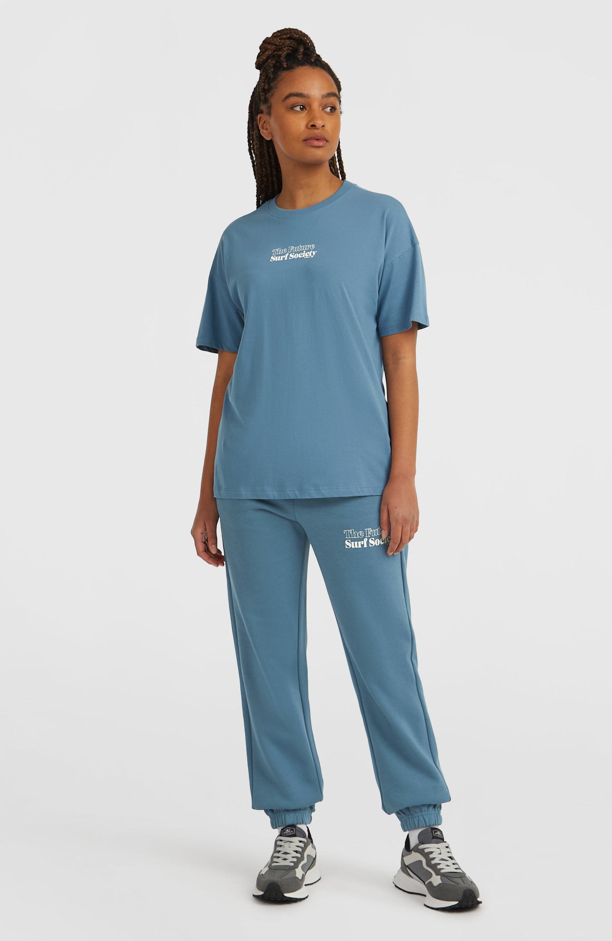 Future Surf Society T-Shirt Women Mozart Blue