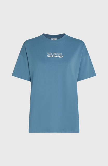 Future Surf Society T-Shirt Women Mozart Blue