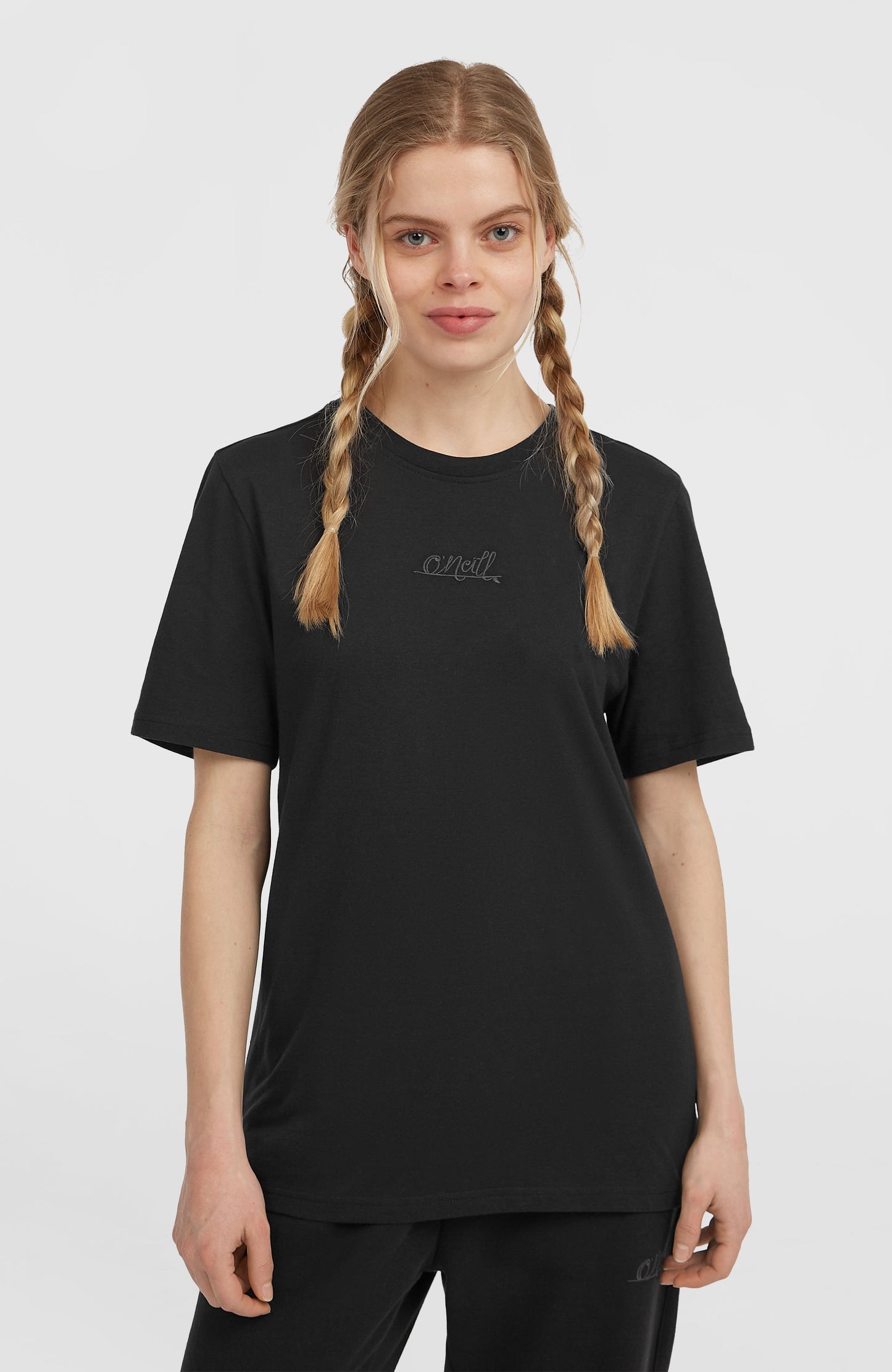 Essentials Script T-Shirt Women Black Out