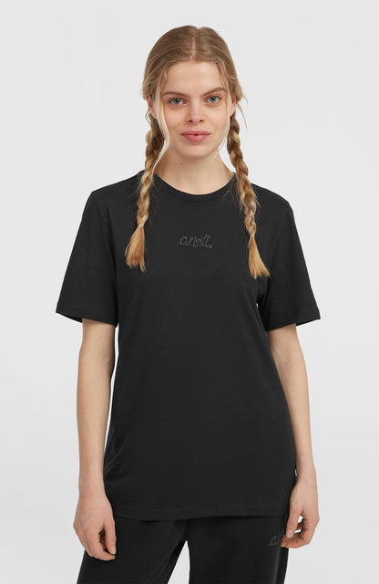 Essentials Script T-Shirt Women Black Out