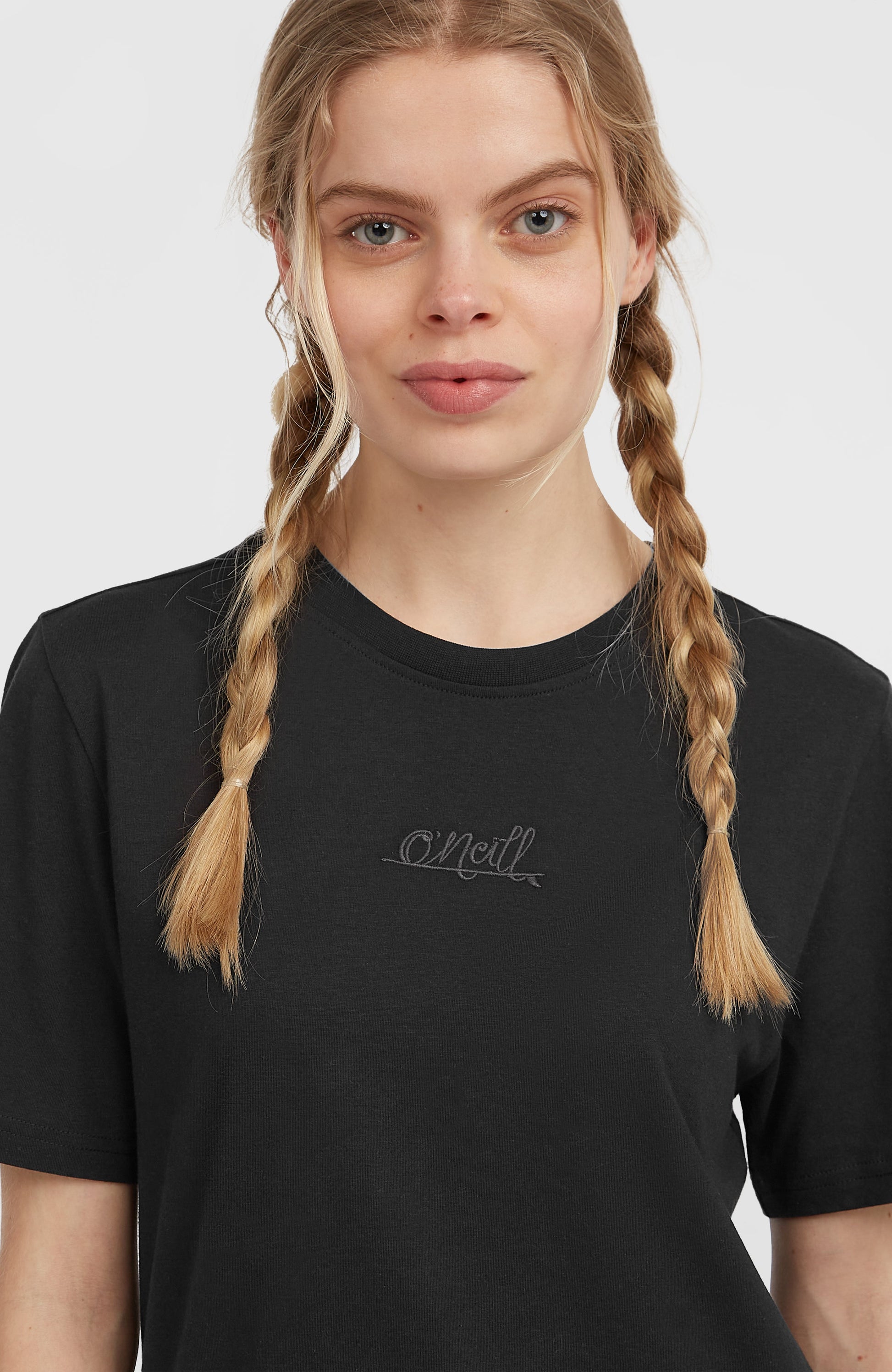 Essentials Script T-Shirt Women Black Out