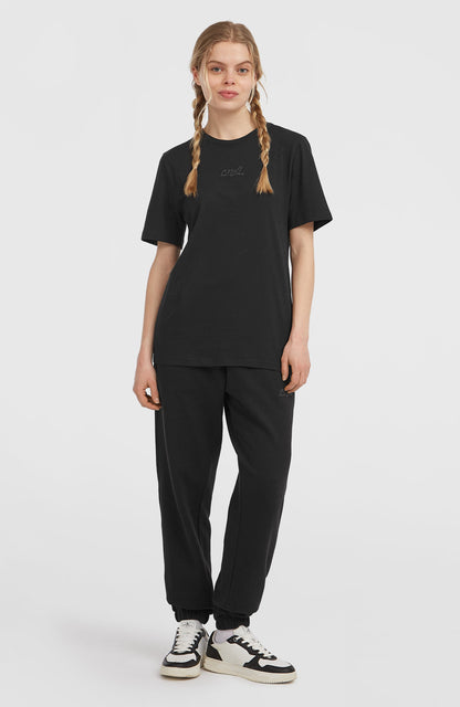 Essentials Script T-Shirt Women Black Out