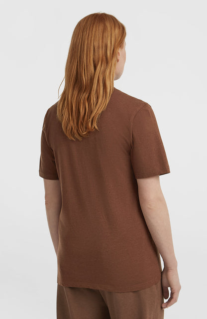 Essentials Script T-Shirt Women Hazel Spice
